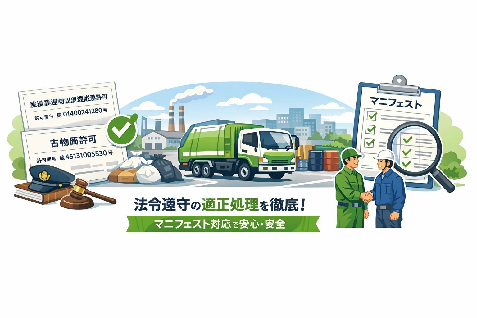 産業廃棄物収集運搬許可取得