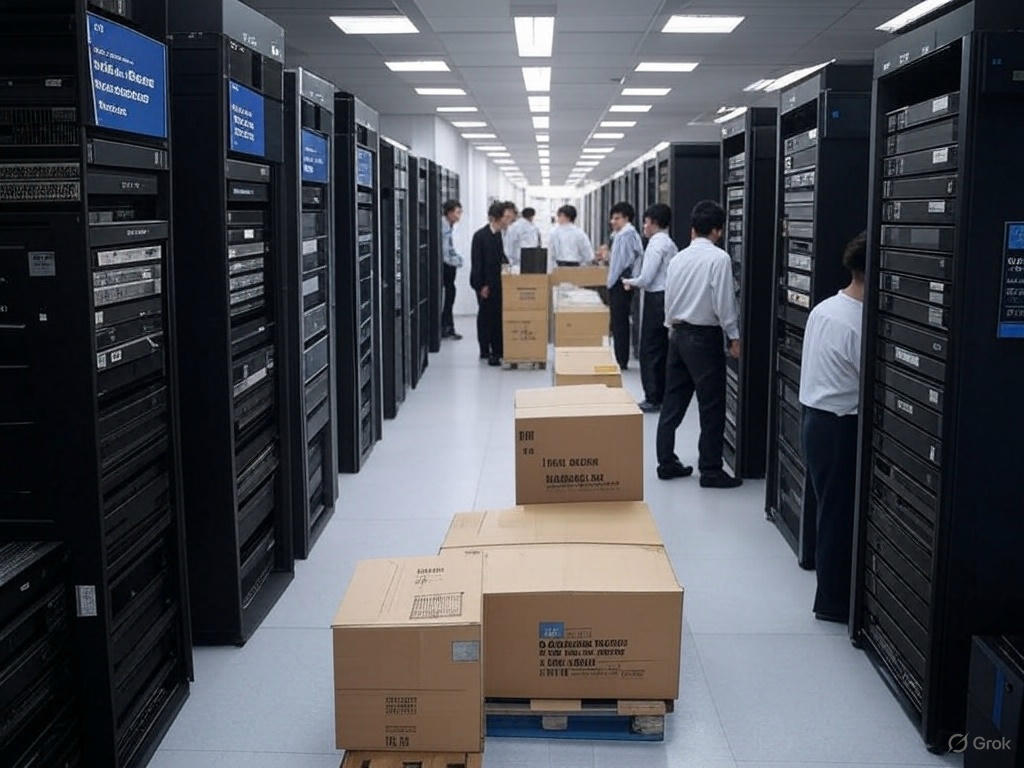 データセンター移転の様子